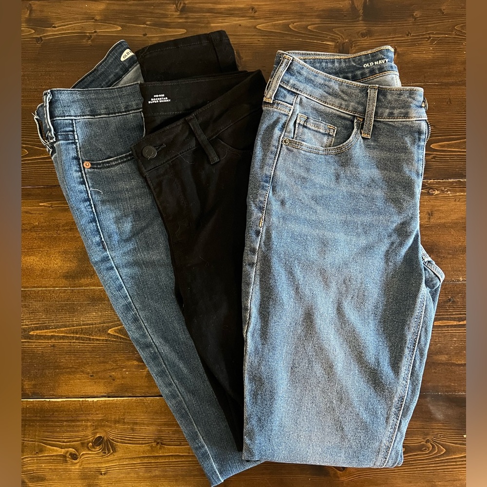 3 Pair Old Navy Jeans Size 4 - all for $25 or $10 each if sold separate